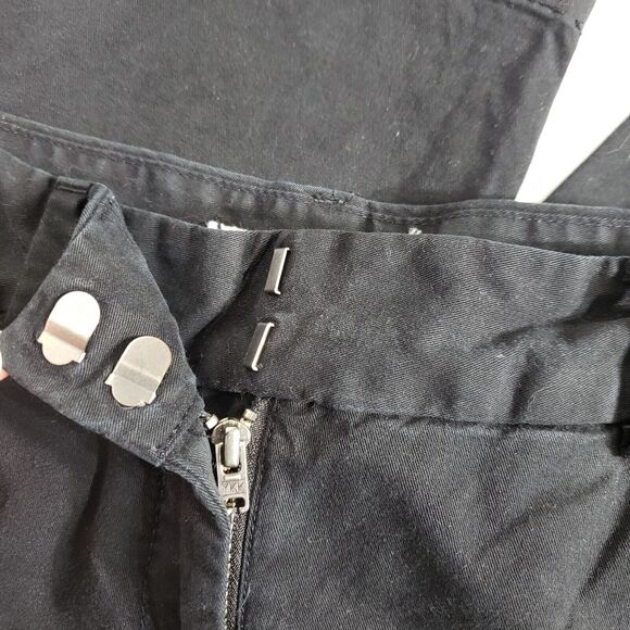 Ann Taylor LOFT Cropped Pants Womens Size 8P Petite Marisa Fit Mid Rise Black - Picture 7 of 10